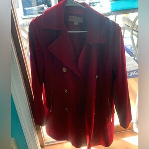 Michael Kors red women’s wool coat